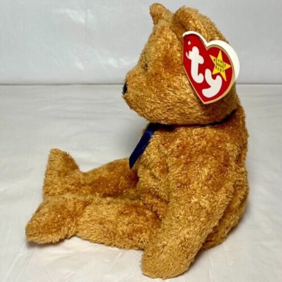 Ty Beanie Baby Original Fuzz Bear Retired 1998/1999 Tag Errors 7th Gen Tush Tag - Picture 2 of 10
